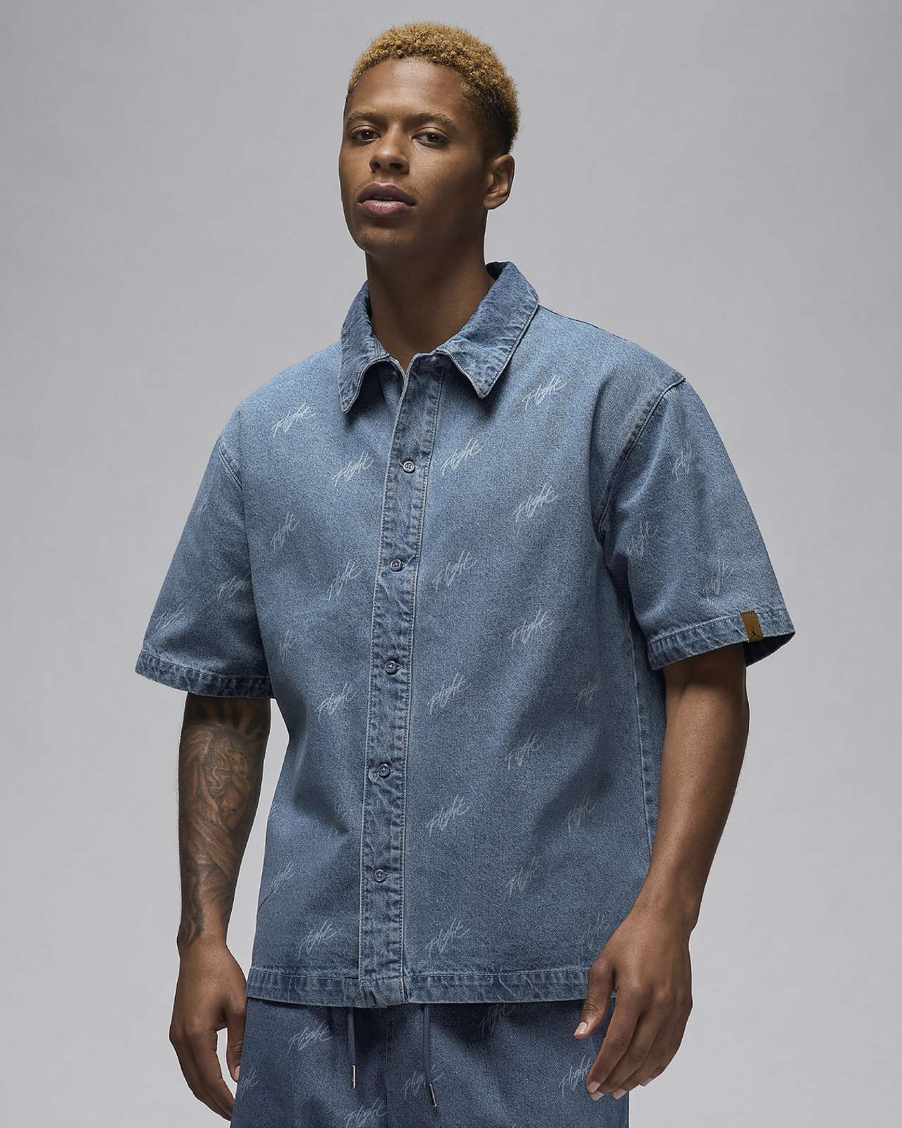 Image of Мъжка Риза NIKE M J AIR JDN DENIM AOP TOP - Ballistic-sport